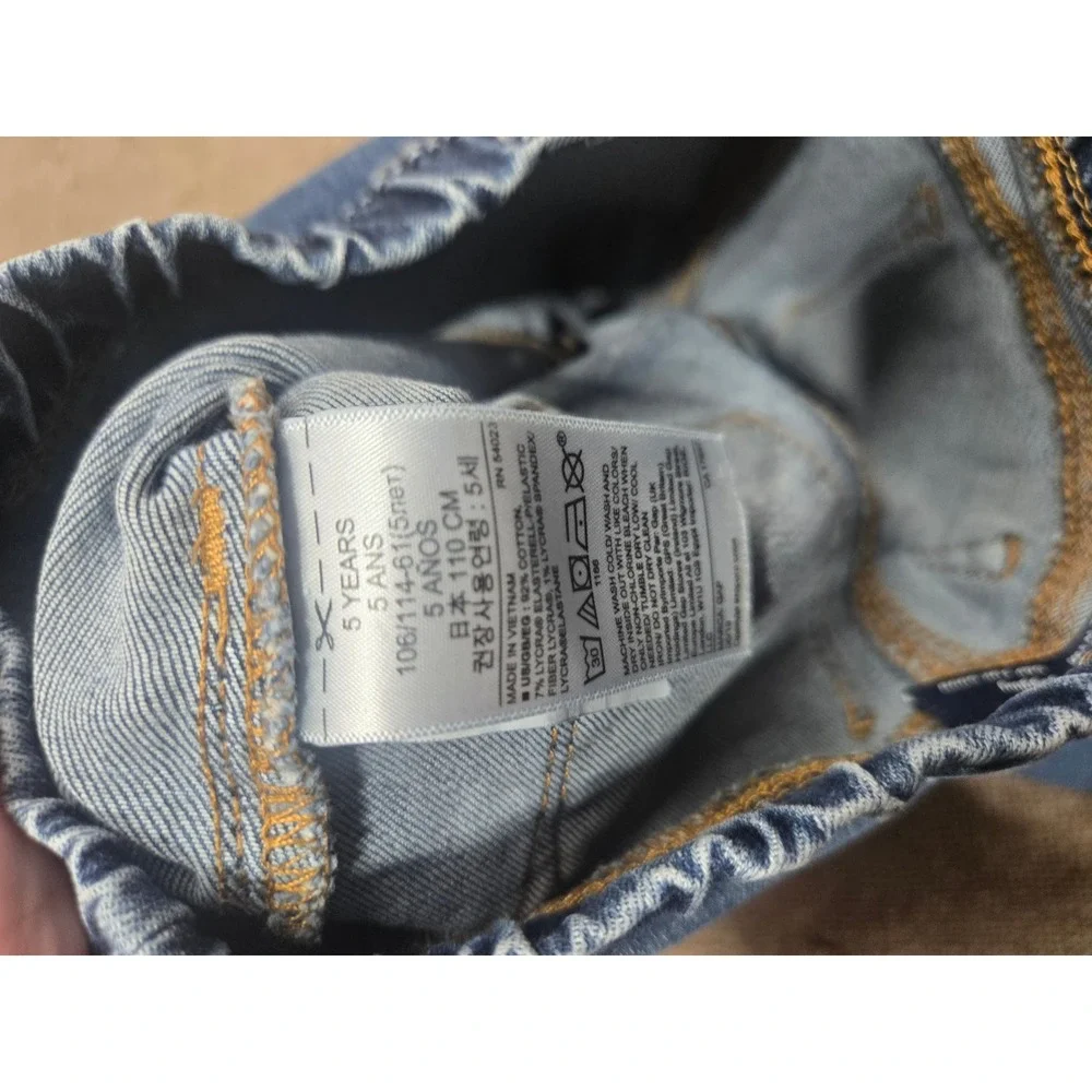 Gap Kids Toddler Jeggings Size 5 Years Medium Wash Blue Pull On Denim Jeans